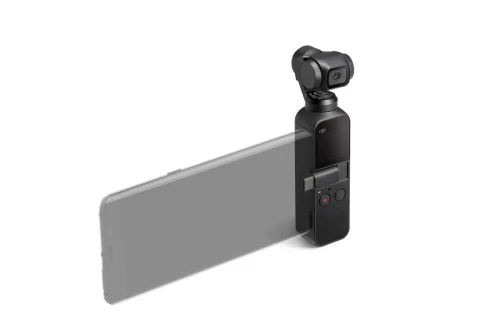 (186189) Stabilized Camera DJI OSMO Pocket, 3 axis mechanical gimbal, 1/2.3”CMOS, 12.0Mp, ISO100-3200, Photo:shutter 8s-1/8000s, JPEG / JPEG+DNG (RAW), Video: 4K60fps / FHD120p, 100 Mbps, SlowMo, MP4/MOV (MPEG-4 AVC/H.264), LiPo 875 mAh, 116g
