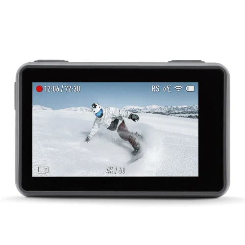 (186899) Action Camera DJI OSMO Action, 1/2.3" CMOS, 12MP, 145° f/2.8, ISO 100-3200, 4K 60fps / FHD 240 fps, SlowMo, HDR, Timelapse, Max Video Bitrade 100Mbps, microSD, Wi-Fi, Bluetooth 4.2, Front Screen 1.4 inch, Back Screen 2.25 inch,1300 mAh,124g