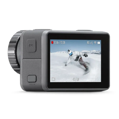 (186899) Action Camera DJI OSMO Action, 1/2.3" CMOS, 12MP, 145° f/2.8, ISO 100-3200, 4K 60fps / FHD 240 fps, SlowMo, HDR, Timelapse, Max Video Bitrade 100Mbps, microSD, Wi-Fi, Bluetooth 4.2, Front Screen 1.4 inch, Back Screen 2.25 inch,1300 mAh,124g