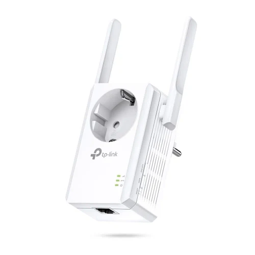 TP-LINK TL-WA860RE N300 Wireless Range Extender with AC Passthrough, 300Mbps 2.4GHz, 802.11n/g/b, Ranger Extender mode, 1 Lan Port, WPS, 2 external antennas