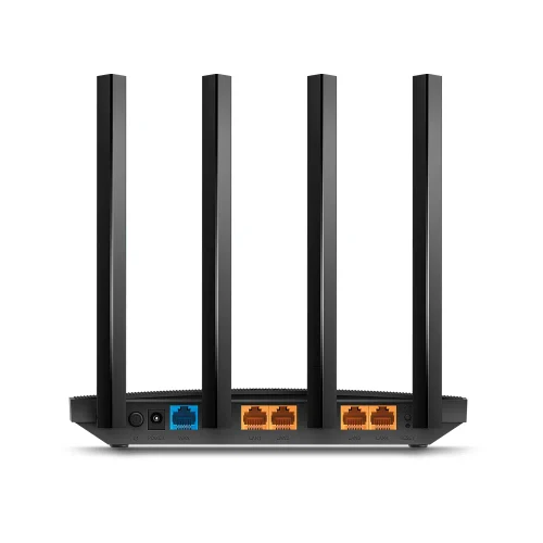 TP-LINK Archer C80 AC1900 Dual Band Wireless Gigabit Router, Atheros, 1300Mbps at 5Ghz + 600Mbps at 2.4Ghz, 802.11ac/a/b/g/n Wave 2, MIMO 3x3, MU-MIMO, Beamforming, Airtime Fairness, 1 Gigabit WAN+4 Gigabit LAN, 4 fixed antennas