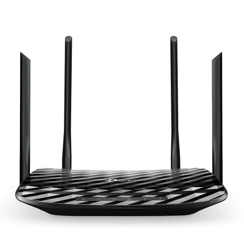 TP-LINK Archer C6 AC1200 Dual Band Wireless Gigabit Router, Atheros, 867Mbps at 5Ghz + 300Mbps at 2.4Ghz, 802.11ac/a/b/g/n, MU-MIMO, 1 Gigabit WAN + 4 Gigabit LAN, Wireless On/Off and WPS button, 4 external antennas + 1 internal antenna