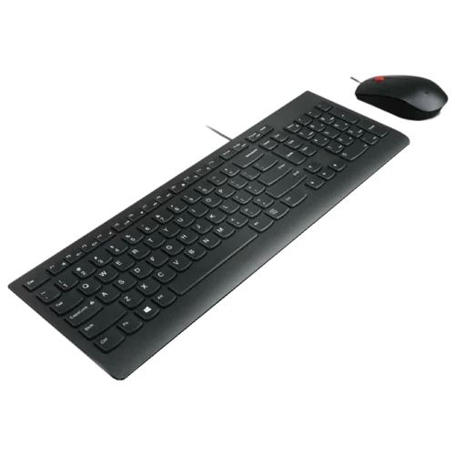 Клавиатура и Мышь Lenovo Essential Wired, Черный
