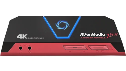 AverMedia Live Gamer Portable 2 PLUS - GC513: Video/Audio Ouput: HDMI 2.0/3.5mm Jack / Input: HDMI 2.0/3.5mm Jack, Max Pass-Through Res:4Kp60 / 1080p60, Max Record Res:1080p60, Record Format: MPEG 4 (H.264+AAC) / MJPEG, Interface: microUSB 2.0