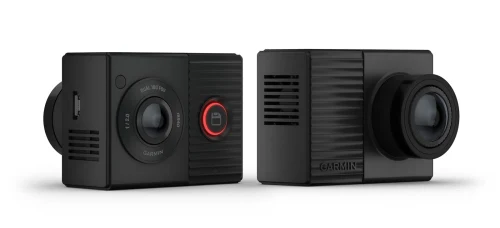 Garmin Dash Cam Tandem, Dual-lens Dash Cam with Two 180-degree Lenses