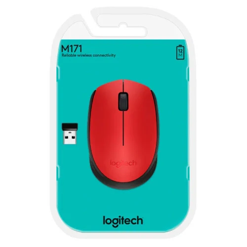 Logitech Wireless Mouse M171 Red Bluetooth Mouse