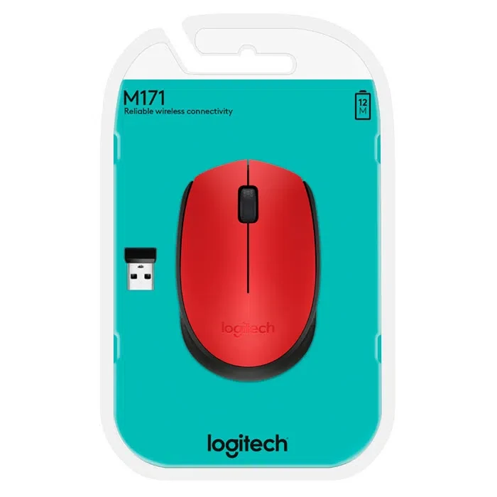 Logitech Wireless Mouse M171 Red Bluetooth Mouse 5