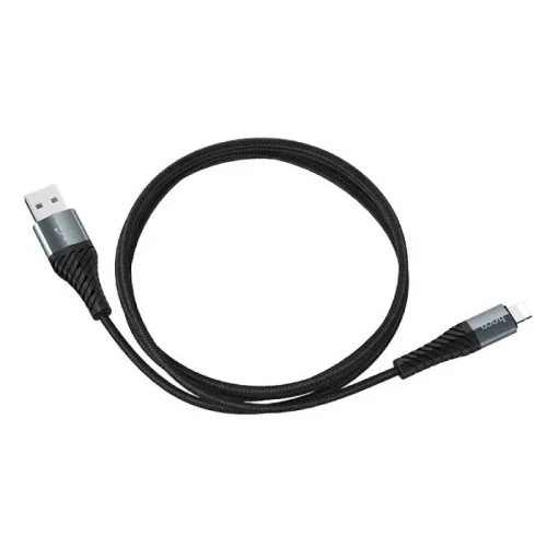Кабель HOCO X38 Cool Charging, USB-A to Lightning, 1 м, Черный
