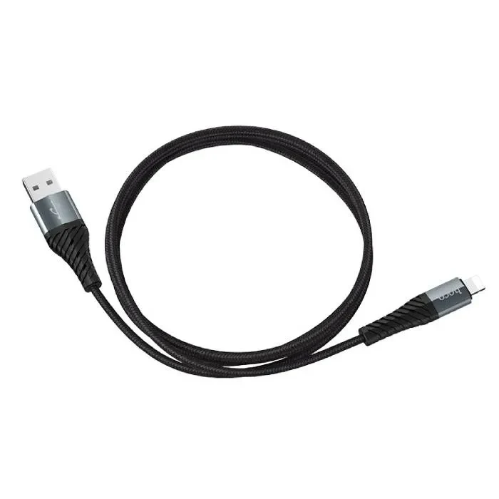 Cablu HOCO X38 Cool Charging, USB-A to Lightning, 1 m, Negru 2