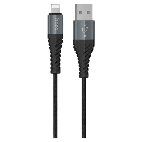 Кабель HOCO X38 Cool Charging, USB-A to Lightning, 1 м, Черный