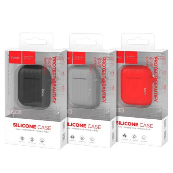 HOCO WB10 silicone case for Airpods 2 Black 3