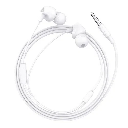 HOCO M60 Perfect sound universal earphones with mic White