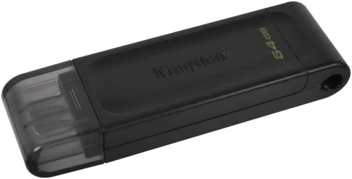 USB Flash Drive Kingston DataTravaler 70, 64GB, Negru
