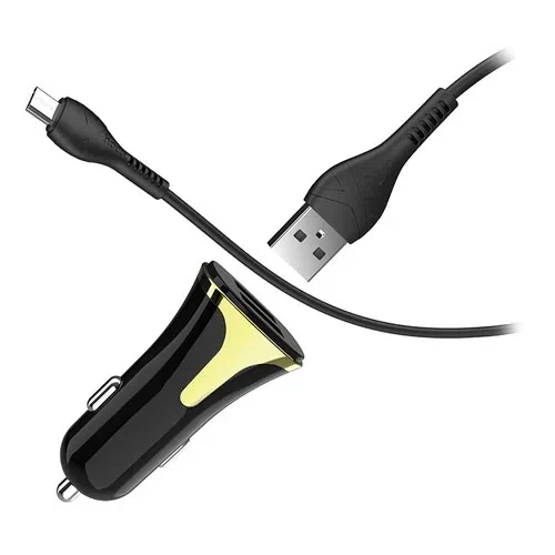 Încărcător auto HOCO Z31, QC3.0, (Micro), Black