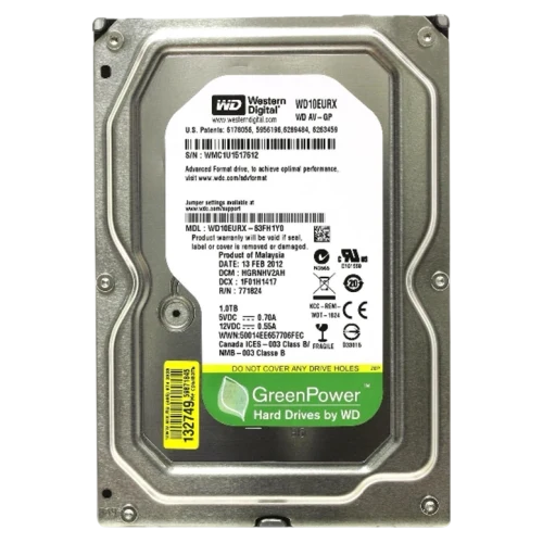 Жесткий диск Western Digital AV-GP WD10EURX-NP, 1ТБ, 3.5"