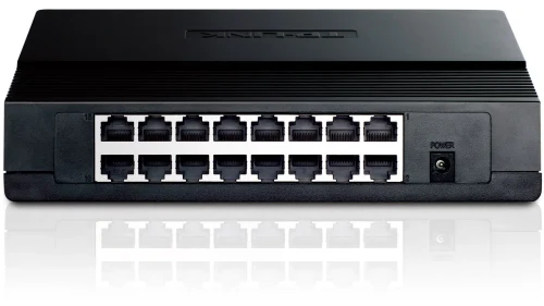 TP-LINK TL-SF1016D 16-port Desktop Switch, 16 10/100M RJ45 ports, Plastic case