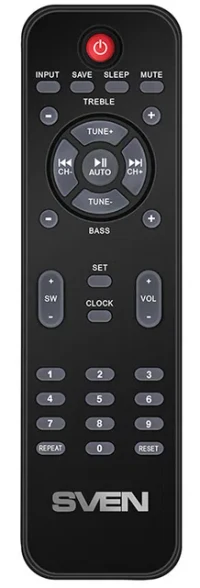SVEN "MS-2051" SD-card, USB, FM, remote control, Bluetooth, Black 5