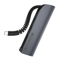 HOCO HB17 Easy connect Type-C adapter(Type-C to USB3.0*3+SD+TF) 3