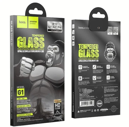 HOCO G1 Tempered glass Flash attach full screen silk screen HD for iPhone 12 Series