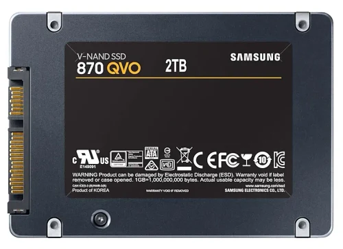 Накопитель SSD Samsung 870 QVO, 2 ТБ, MZ-77Q2T0BW