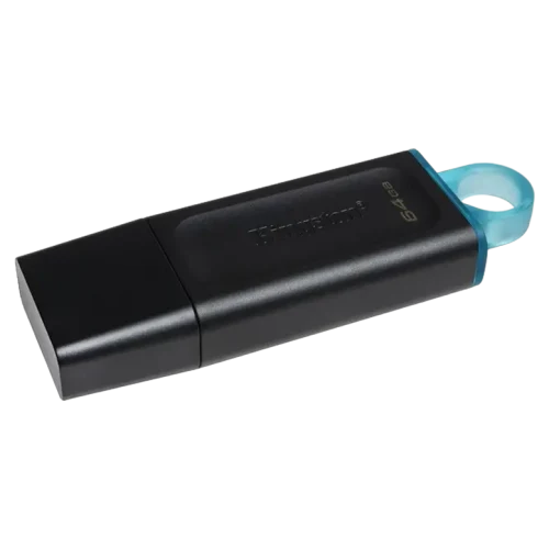 Флеш-накопитель Kingston DataTraveler Exodia 64Гб, Черный/Синий