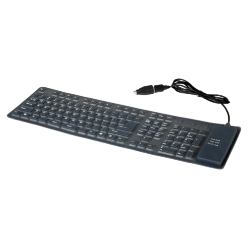 Клавиатура Gembird Flexible KB-109F-B, Проводная, Черный