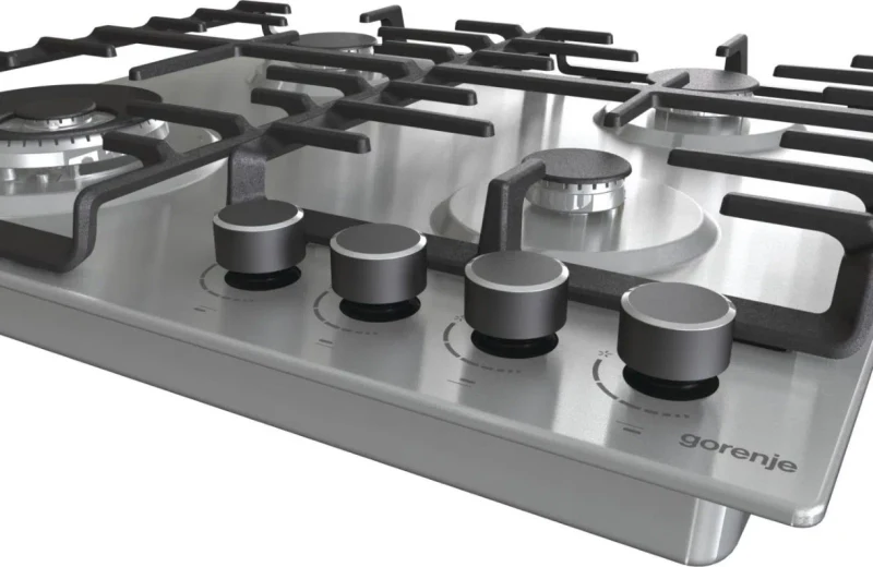 Plită încorporabilă cu gaz Gorenje GW642ABX, Silver 2