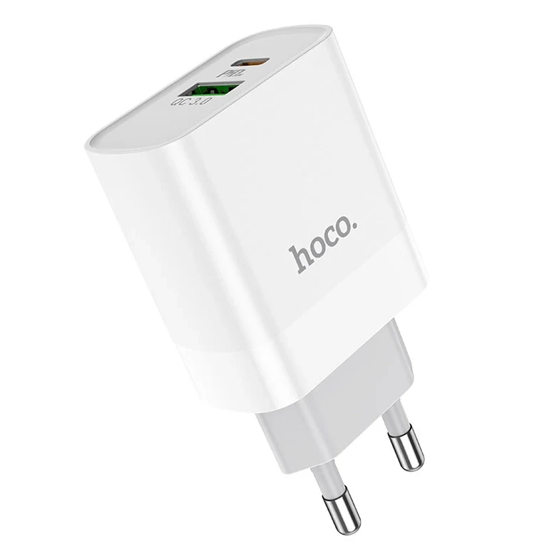 Încărcător HOCO C80A Rapido PD+QC3.0 Type-C to Lightning White 2