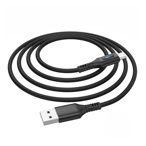 HOCO U79 Admirable smart power off charging data cable for Micro Black 2