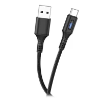 HOCO U79 Admirable smart power off charging data cable for Micro Black