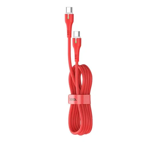 HOCO X45 Surplus charging data cable for Type-C to Type-C (L=1M) Red