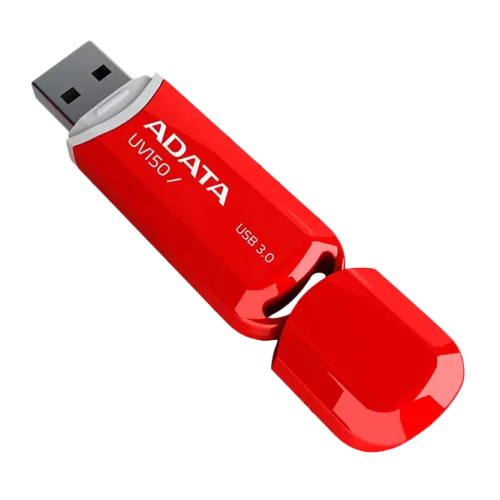 ADATA "UV150", 32GB USB3.1, Red, Plastic, Classic Cap