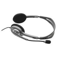 Наушники Logitech H110, Проводные, Серый 3
