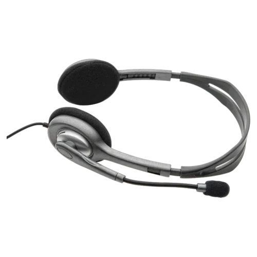 Căști Logitech H110, Cu fir, Gri