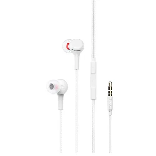 HOCO M78 El Placer universal earphones with microphone Universal White