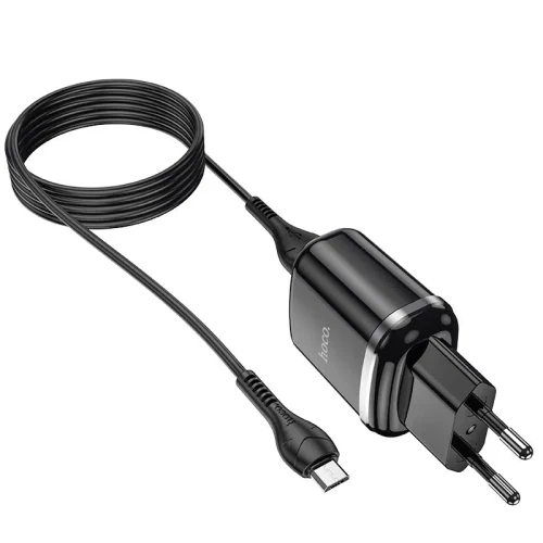 HOCO N4 Aspiring dual port charger set for Micro White