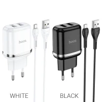 Hoco N4 Aspiring dual port charger set(for Micro)(EU) 3