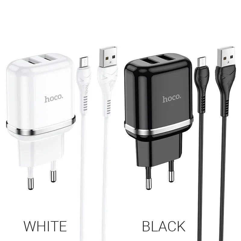 Hoco N4 Aspiring dual port charger set(for Micro)(EU) 3