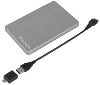 Внешний жесткий диск Verbatim Store 'n' Go ALU, 1TB, Space Grey 2