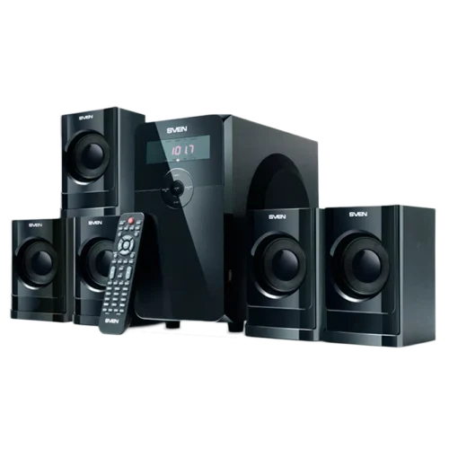 Speakers SVEN "HT-200" 80w / 20w+5*12w, USB, SD, FM, Display, RC
