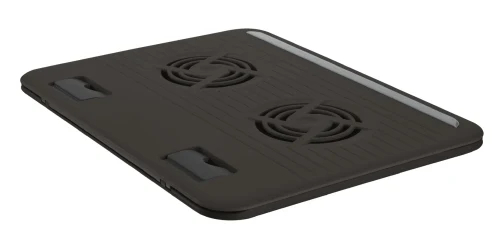 Trust Cyclone, Notebook Cooling Pad up to 16", 2 silent cooling fans, 8 step height-adjustable, Black