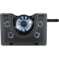Trust Gaming GXT 1125 Quno, 17.4" Premium LED-illuminated gaming laptop cooling stand with 5 fans, Black 5