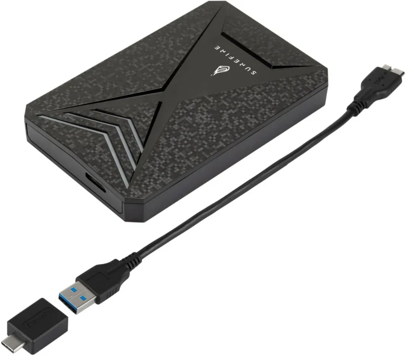 Внешний портативный SSD накопитель Verbatim Surefire GX3 512 ГБ, Черный 2