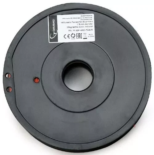 Нить для 3D-принтера Gembird ABS Filament, Red, 1.75 mm, 0.6 kg