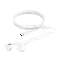 HOCO M65 Special sound Type-C wire control earphones with mic white