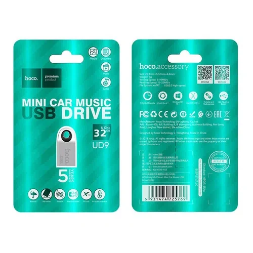 HOCO UD9 Insightful Smart Mini Car Music USB Drive(32GB)