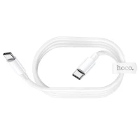 HOCO X51 High-power 100W charging data cable Type-C to Type-C(L=1M) White 2
