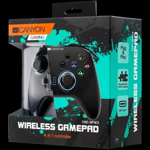 Gamepad Canyon 4-IN-1, Negru