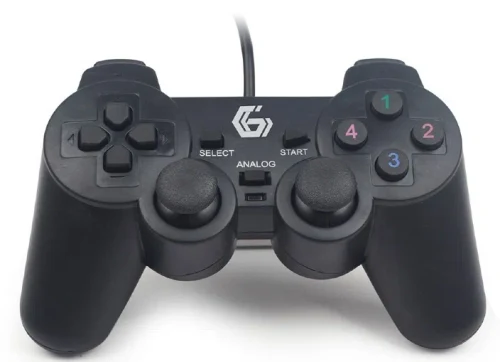 Gamepad GMB JPD-UDV-01, 4 axes, D-Pad, 2 mini joysticks, 10 buttons, Dual vibration,  USB