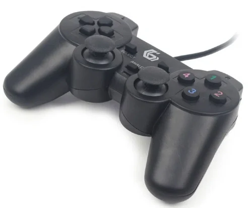 Gamepad GMB JPD-UDV-01, 4 axes, D-Pad, 2 mini joysticks, 10 buttons, Dual vibration,  USB